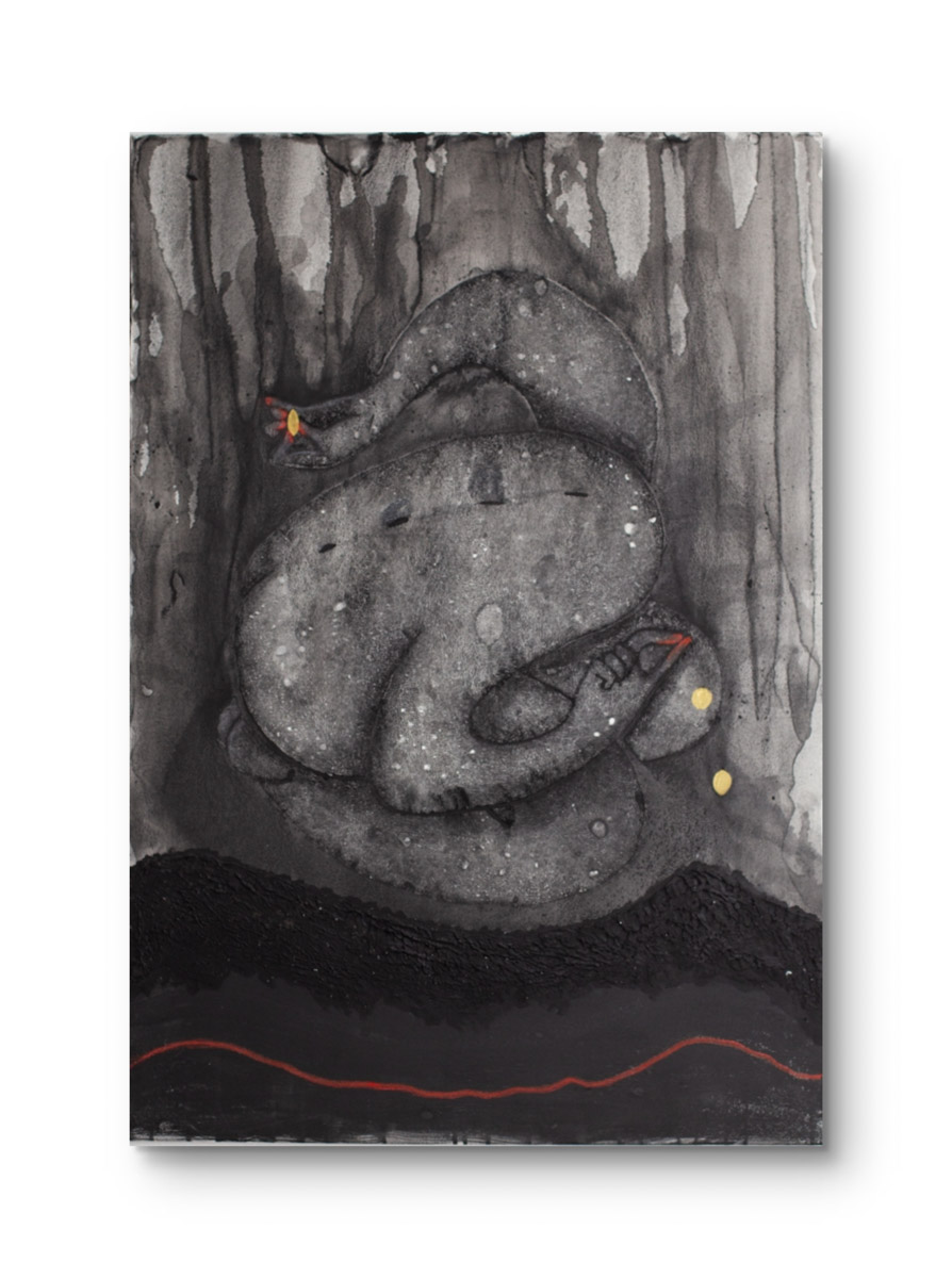 Obraz z cyklu Seeds, Barbara Krupa, trauma i cielesność w sztuce. Dolny Śląsk - Izery- Łużyce- Lubań - Bolesławiec