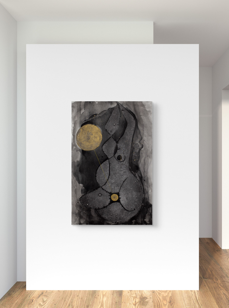 Obraz z cyklu Seeds, Barbara Krupa, trauma i cielesność w sztuce. Dolny Śląsk - Izery- Łużyce- Lubań - Bolesławiec