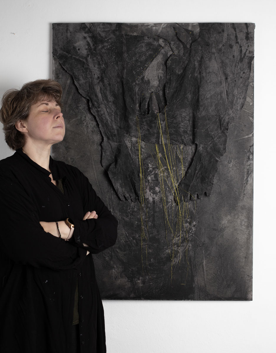 Obraz z cyklu Seeds, Barbara Krupa, trauma i cielesność w sztuce. Dolny Śląsk - Izery- Łużyce- Lubań - Bolesławiec