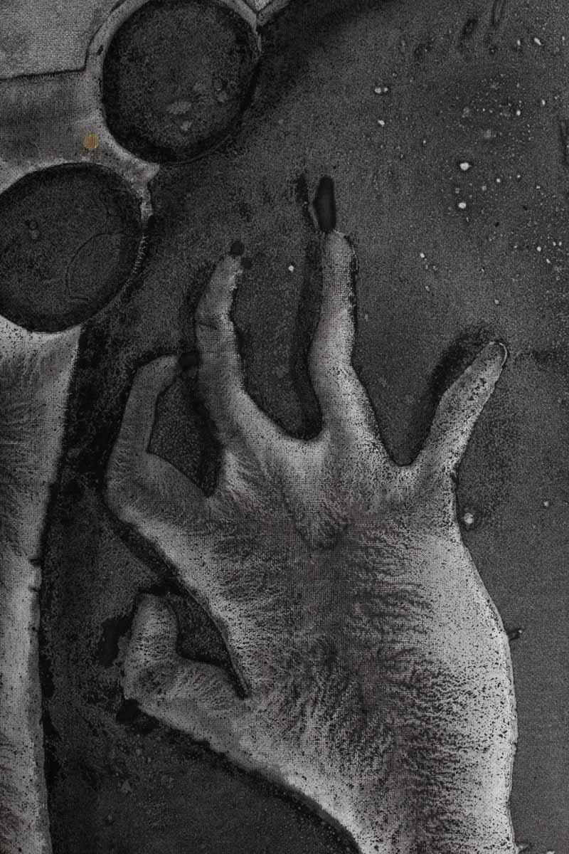 Obraz z cyklu Seeds, Barbara Krupa, trauma i cielesność w sztuce. Dolny Śląsk - Izery- Łużyce- Lubań - Bolesławiec