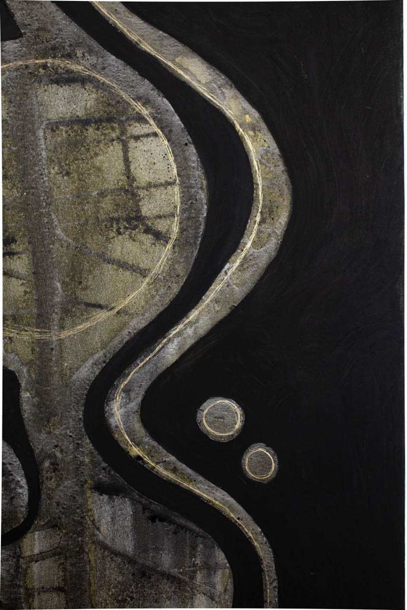 Obraz z cyklu Seeds, Barbara Krupa, trauma i cielesność w sztuce. Dolny Śląsk - Izery- Łużyce- Lubań - Bolesławiec