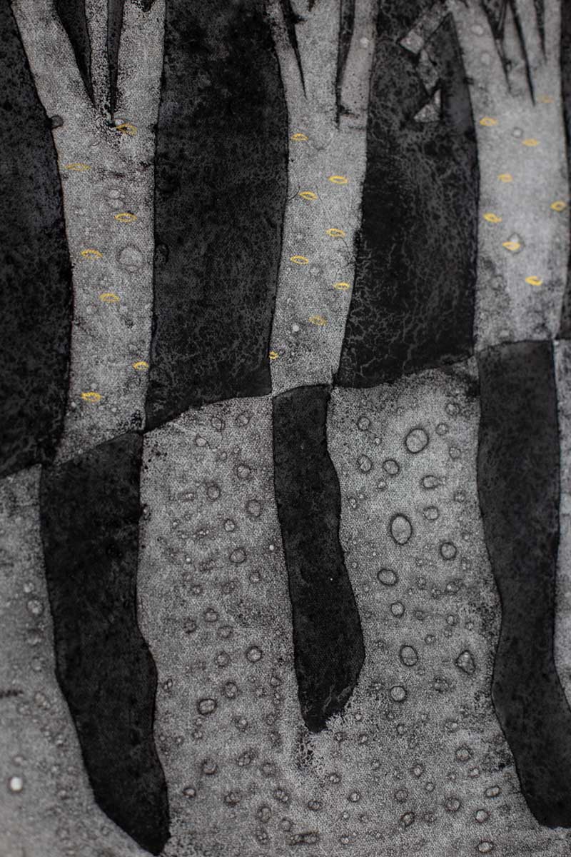 Obraz z cyklu Seeds, Barbara Krupa, trauma i cielesność w sztuce. Dolny Śląsk - Izery- Łużyce- Lubań - Bolesławiec