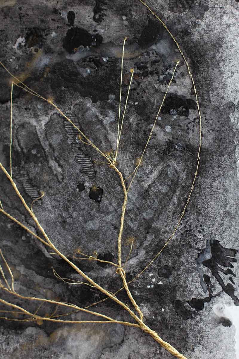 Obraz z cyklu Seeds, Barbara Krupa, trauma i cielesność w sztuce. Dolny Śląsk - Izery- Łużyce- Lubań - Bolesławiec