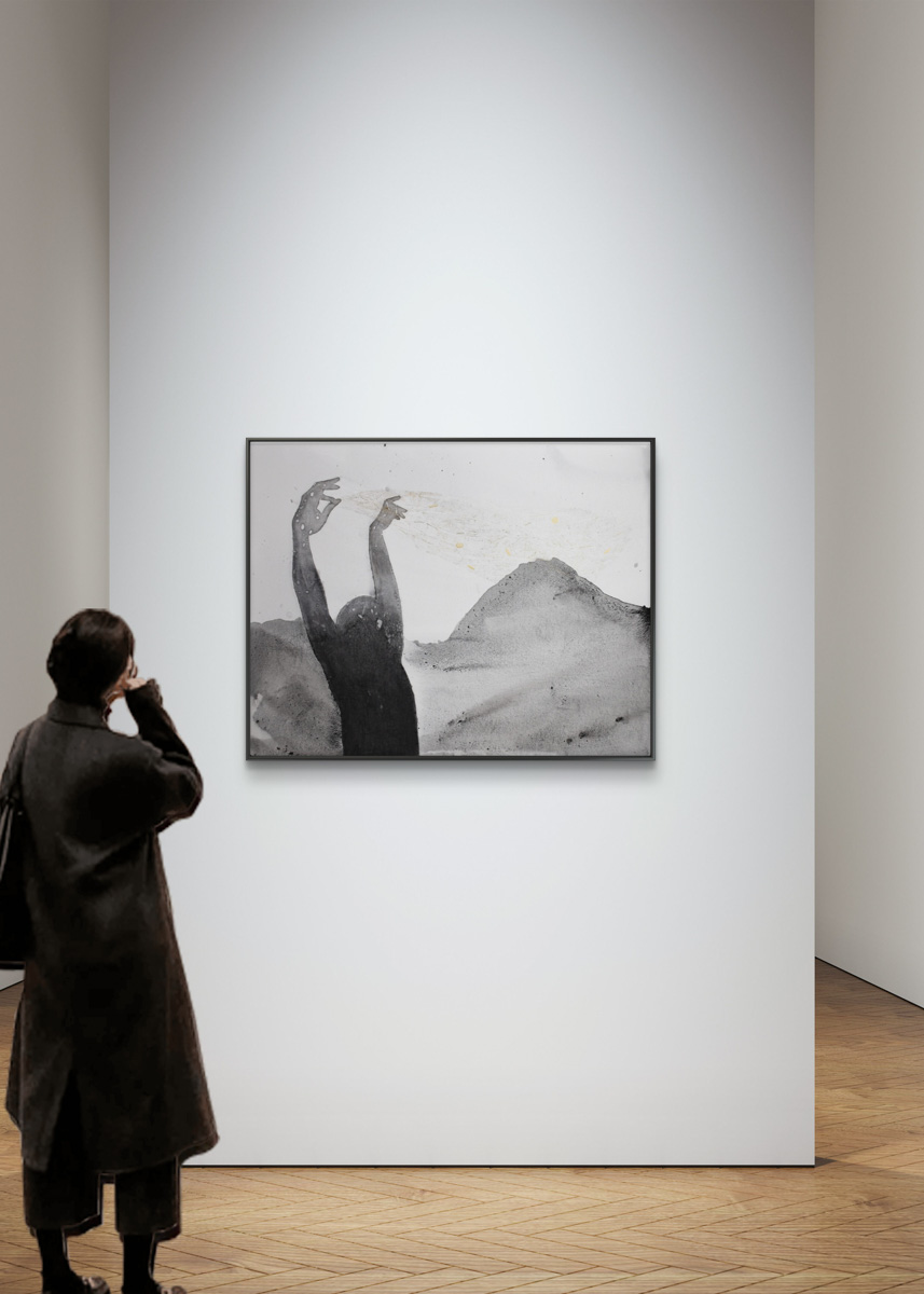 Obraz z cyklu Seeds, Barbara Krupa, trauma i cielesność w sztuce. Dolny Śląsk - Izery- Łużyce- Lubań - Bolesławiec