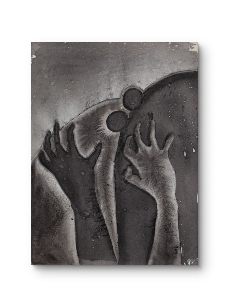 Obraz z cyklu Seeds, Barbara Krupa, trauma i cielesność w sztuce. Dolny Śląsk - Izery- Łużyce- Lubań - Bolesławiec