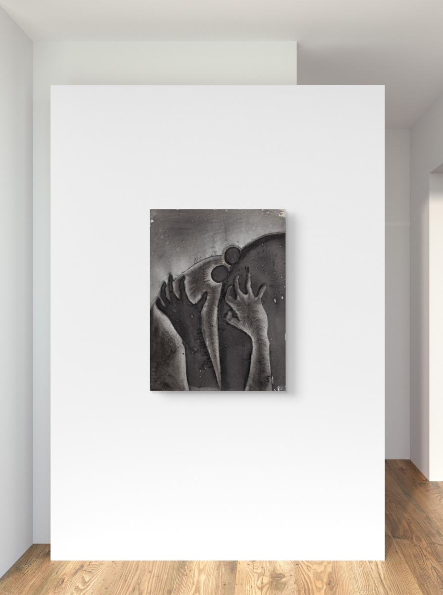 Obraz z cyklu Seeds, Barbara Krupa, trauma i cielesność w sztuce. Dolny Śląsk - Izery- Łużyce- Lubań - Bolesławiec